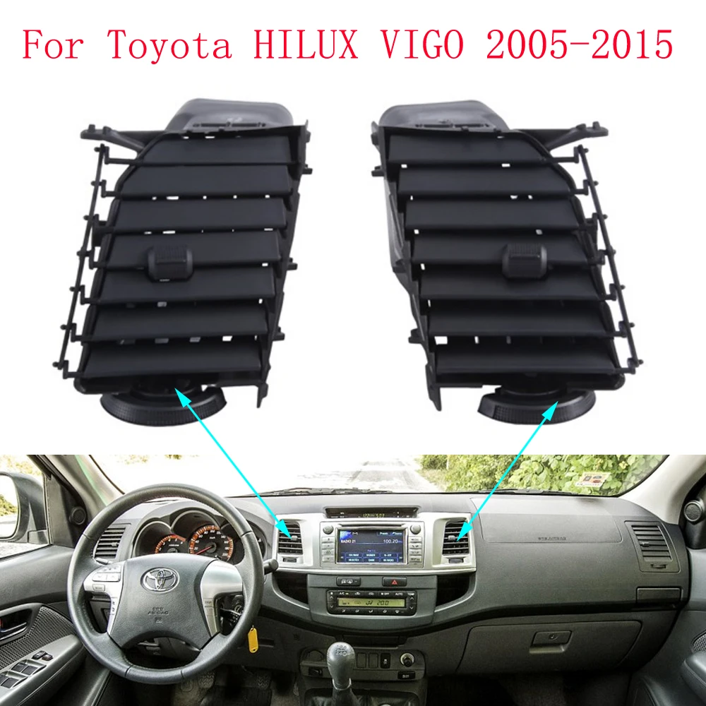 

HAOCHEN Black ABS Center Air Vent Outlet For For Toyota For Hilux For Vigo SR5 Easy Replacement and Quick Installation