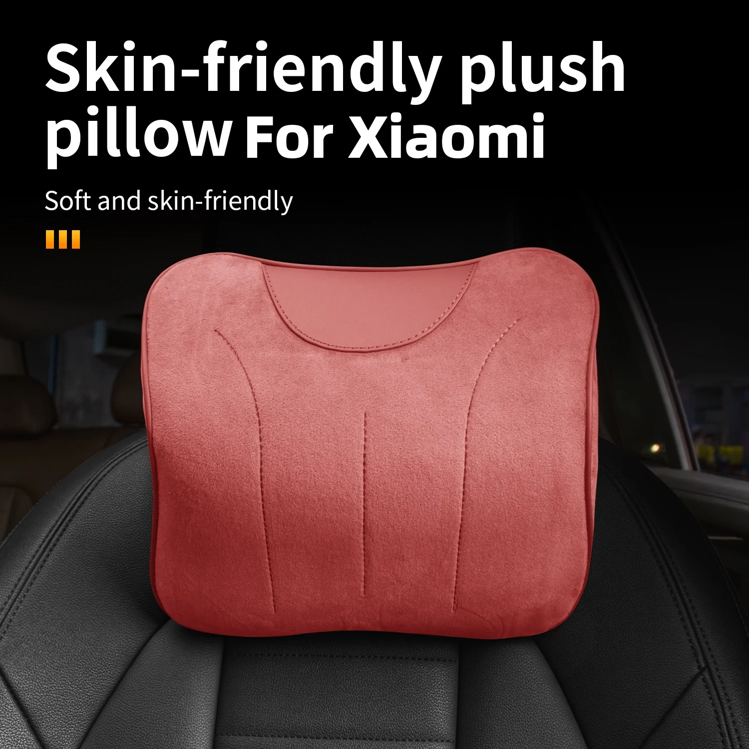 For Xiaomi SU7 New Car Neck Headrest Memory Foam Car Seat Neck Pillow Breathable Head And Neck Support For Sleep Pillow