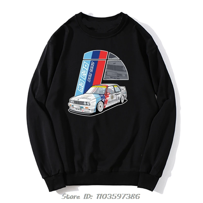 Retro Germany E34 M5 Hoodie Old Legend E30 M3 Classic Car Sweatshirt Men's Clothing Oversized Streetwear Casual Cotton Tops