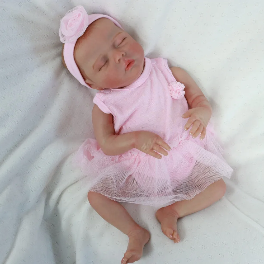 

18-дюймовые детские игрушки Reborn Baby Delomme, реквизит для игрового дома Reborn Baby
