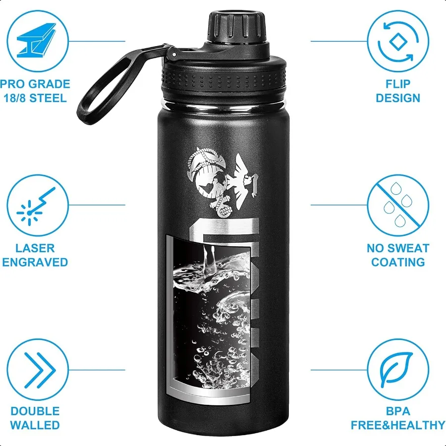 USMC 20oz roestvrijstalen waterfles