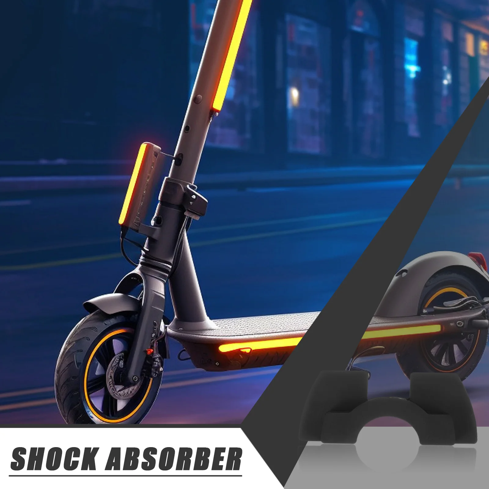 

Electric Scooter Shock Absorber Rubber Mat for Vibration Damping Protection Compatible with Xiaomi M365 Rear Shock
