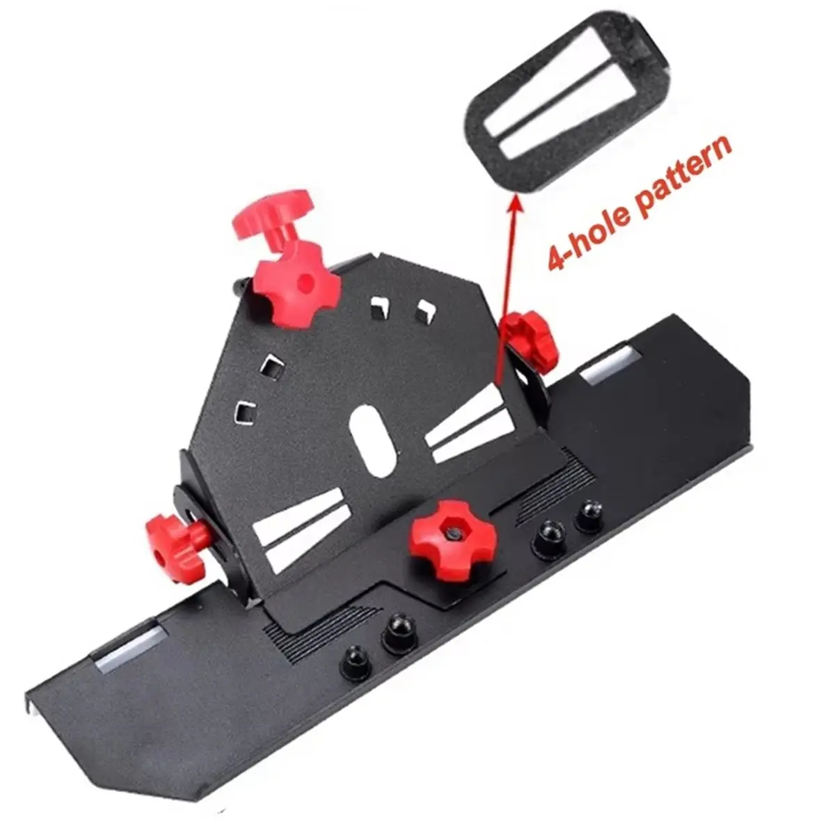 Ferramenta de chanfradura de moedor de ângulo Suporte de chanfradura de quatro furos Suporte de corte de ângulo de 45 graus para moedor de aparador de azulejos B