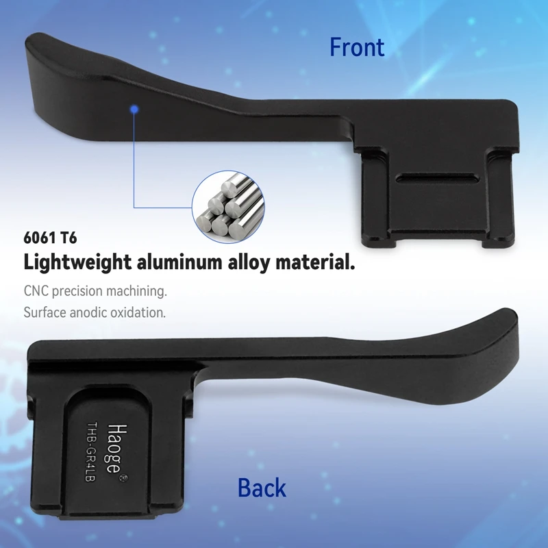 VBESTLIFE GR3 Caméra en Alliage d'aluminium Thumbs Up Hand Grip.Remplacement de la poignée pour Repose-Pouce pour caméra GR GRII GRIII VBESTLIFE GR3 Caméra en Alliage d'aluminium Thumbs Up Hand Grip.Remplacement de la poignée pour Repose-Pouce pour caméra GR GRII GRIII