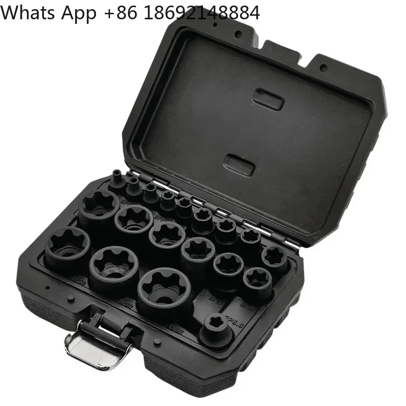 19-Piece Set for Tesla Cover Screw Sleeve Five-Flower Sleeve for Nissan Flywheel Tile Cover Screw Six-Flower Sleeve