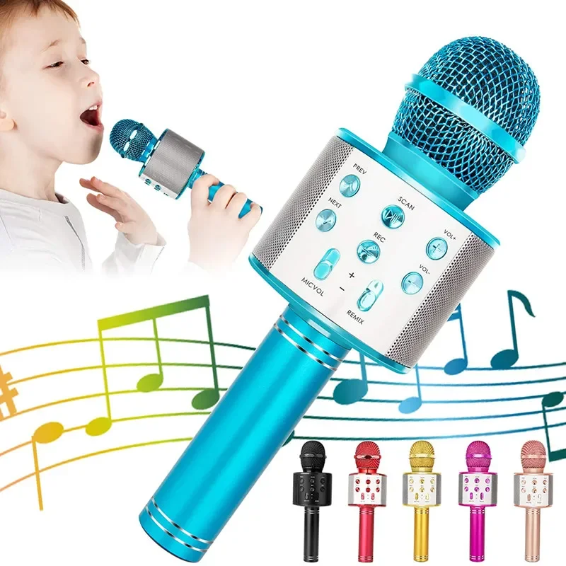 

Handheld Microphone Children Song Audio Integration Kids Parent-child Interaction Toy Singing Toys Karaoke Wireless Condenser