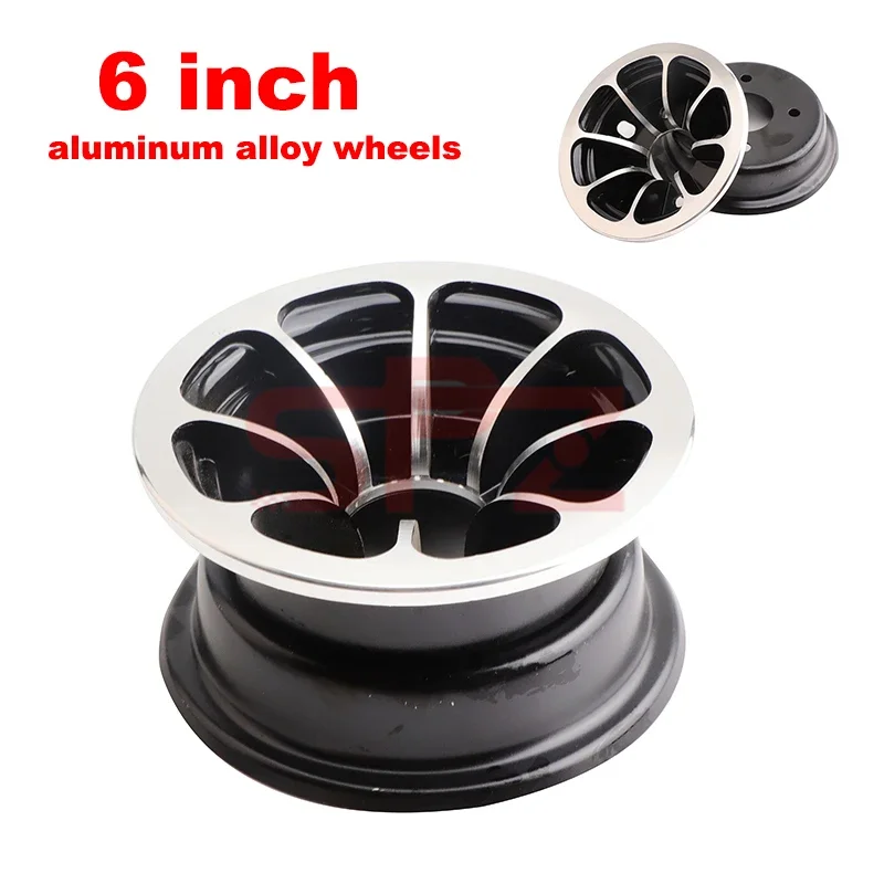 

For 4.10/3.50-6 Tire Inner Tube 6 Inch ATV Kart Scooter Snow Plow Wheel Rim 6 Inch Aluminum Alloy Wheels