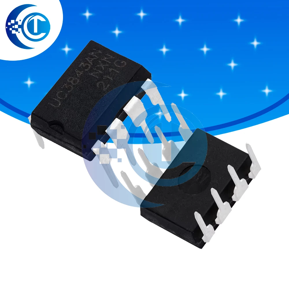 Maker-Friendly UC3843 Series DIP8 - 10PCS/Lot PWM Switching Power Converter for Circuit Projects