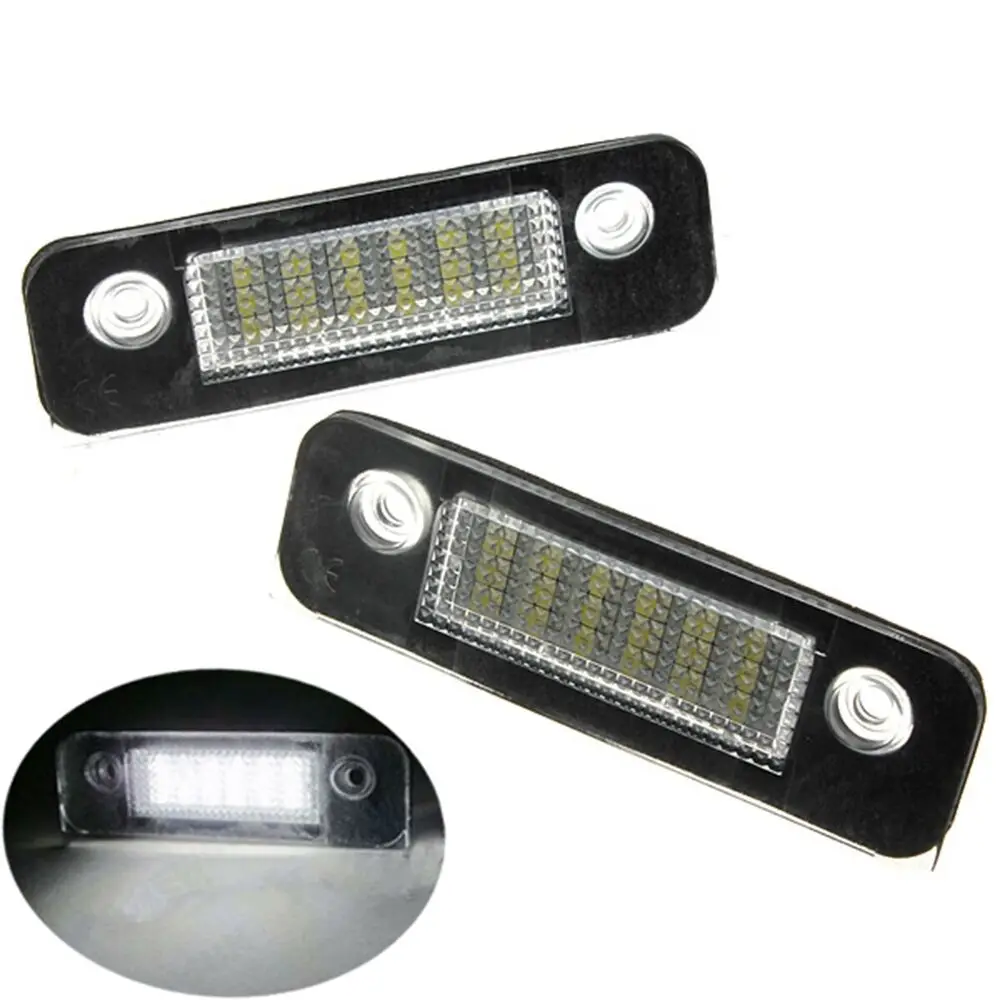 

2pcs 18 LED Number License Plate Light Lamp Canbus NO Error For Ford Fiesta MK5 Mk6 ST 2001-2008 Mondeo Mk2 Fusion 2001-2011
