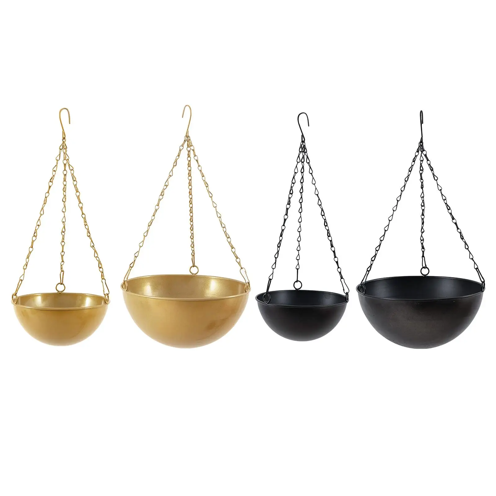 Hanging Flower Pot Decor Display Container Iron for Balcony Succulent Indoor