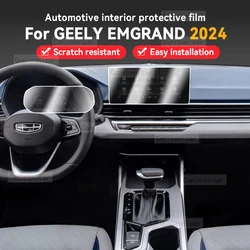 For GEELY EMGRAND 2024 Car Panel Film Dashboard Protective Sticker Interior Anti-Scratch Film Accessories