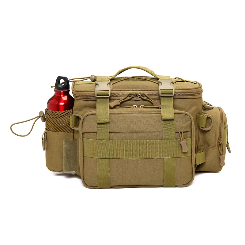 

600D Military Outdoor Waterproof Gun Storage Bag Tactical Range Bag Molle System Fishing Gear Hunting Accessories Tool Strap Bag