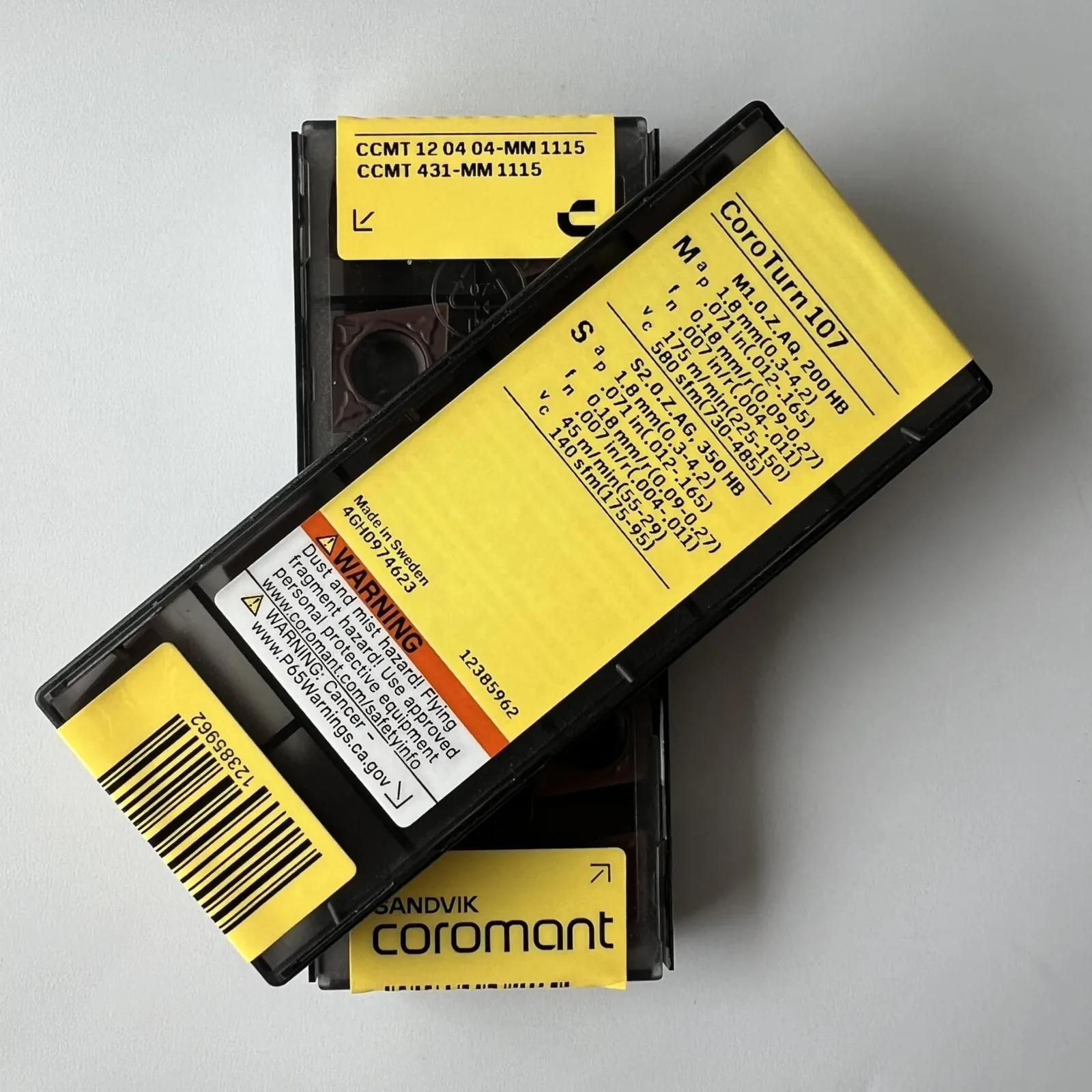 

SANDVIK / CCMT120404-MM 1115 / Оригинальное шведское лезвие из твердого сплава, 10 шт.