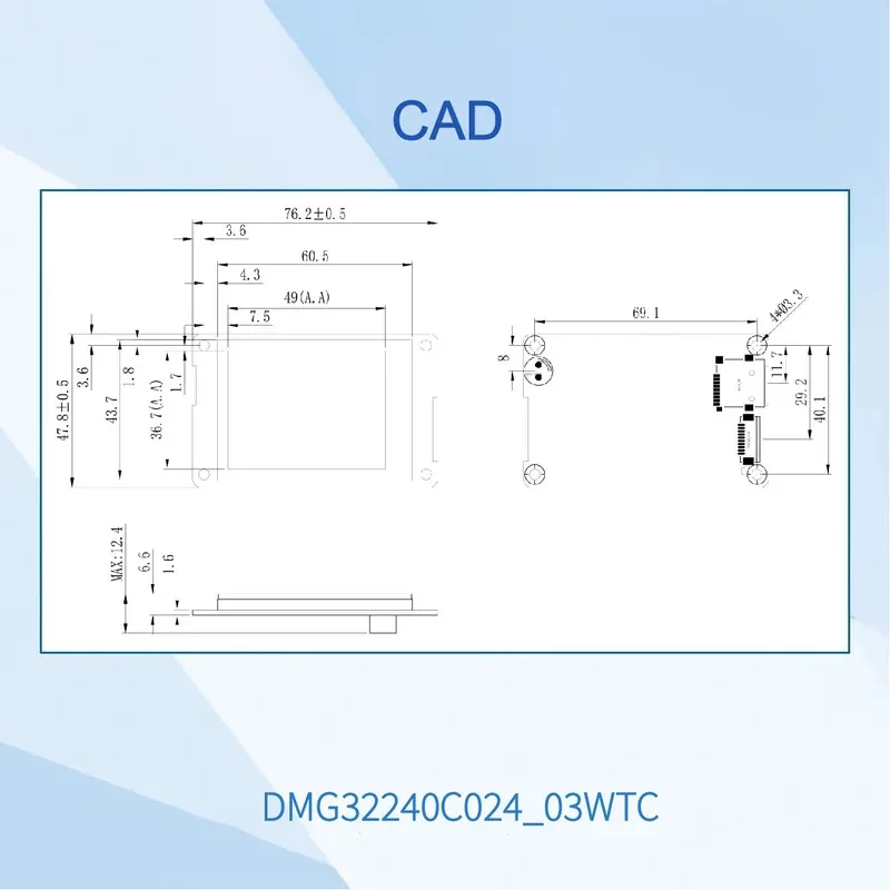DWIN 2.4 بوصة 320*240 القرار HMI شاشة تعمل باللمس الصف التجاري UART TN-TFT-LCD وحدة عرض ذكية لاردوينو STM32 PLC