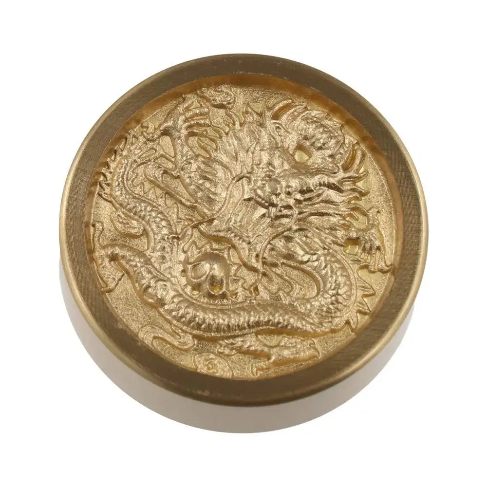 

Портативный твердый латунный пресс-папье из латуни BaGua, инструмент для китайской каллиграфии, украшение в виде дракона, принадлежности для каллиграфии, подарок