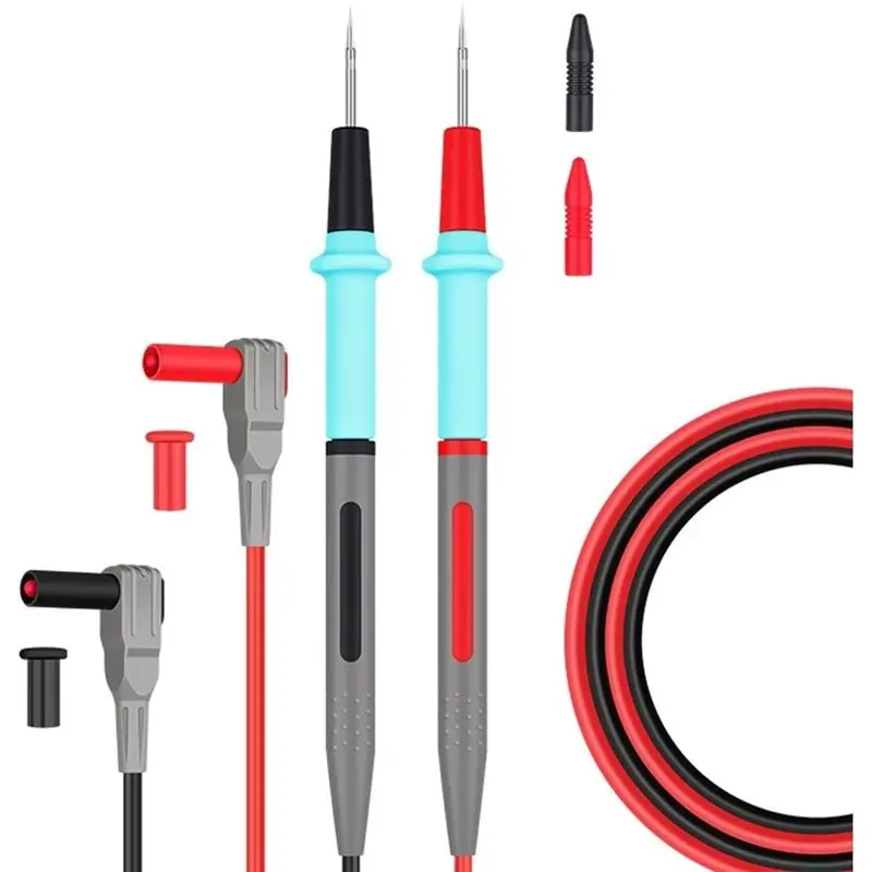 A34R& Multimeter Test Probe Steel Needle And Silicone Wire 20A Special Tip For SMD Components And Circuit Testing Lead Accessori