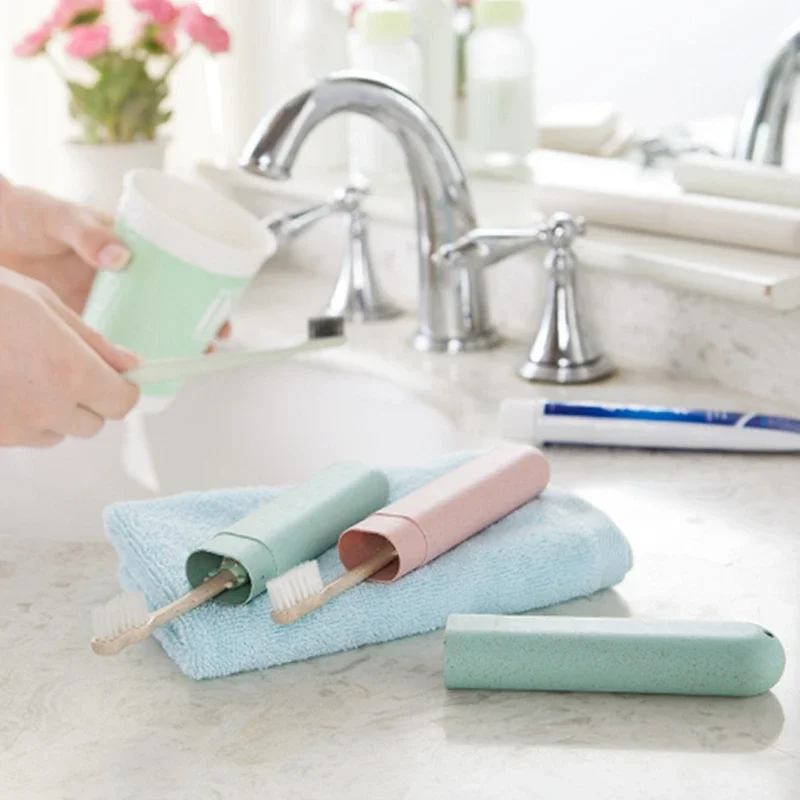 Portable Travel Camping Toothbrush Tube  Box Cover Water Filter Anti-dirty Bathroom Accessories Fashion Packaging Storage Box