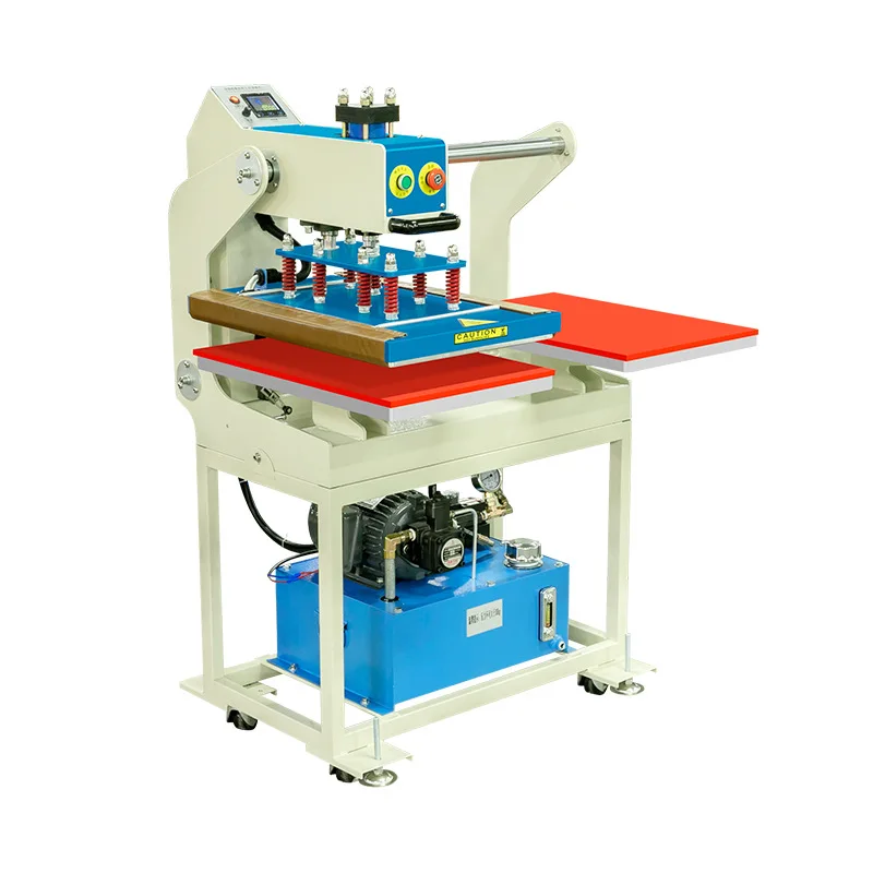 

Hydraulic 60 * 40 sets of ready-to-wear heat transfer machine, clothes vest, short-sleeved white ink printing, hot drilling