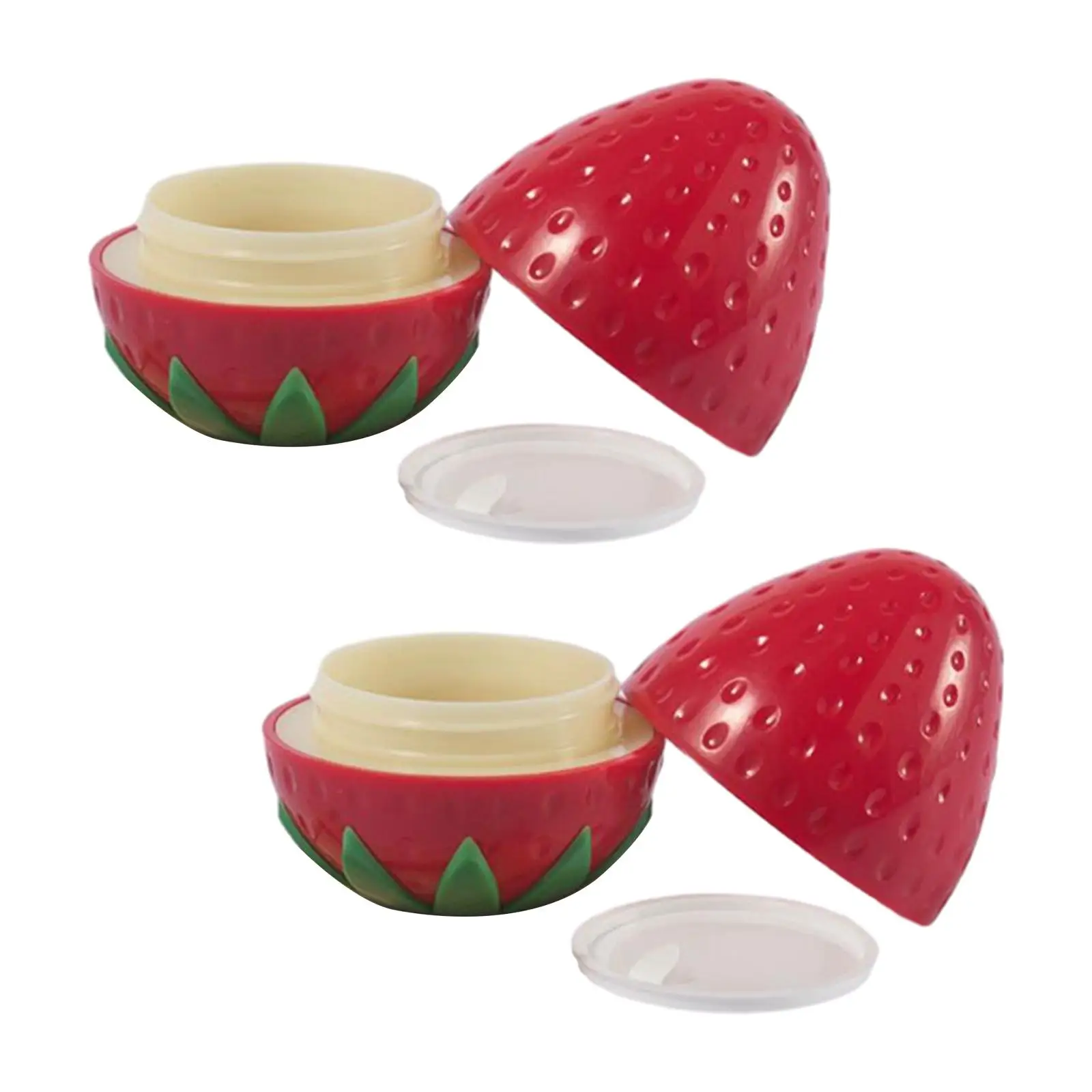 2 Pieces Cosmetic Containers Empty Fruit Shape Travel Size Container Empty