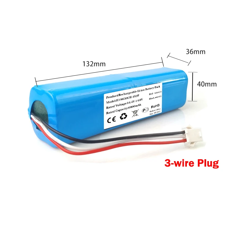 New 6800mAh/5600mAh Li-ion Battery SUN-INTE-181 For Omid i8 Pro Robot Vacuum Cleaner