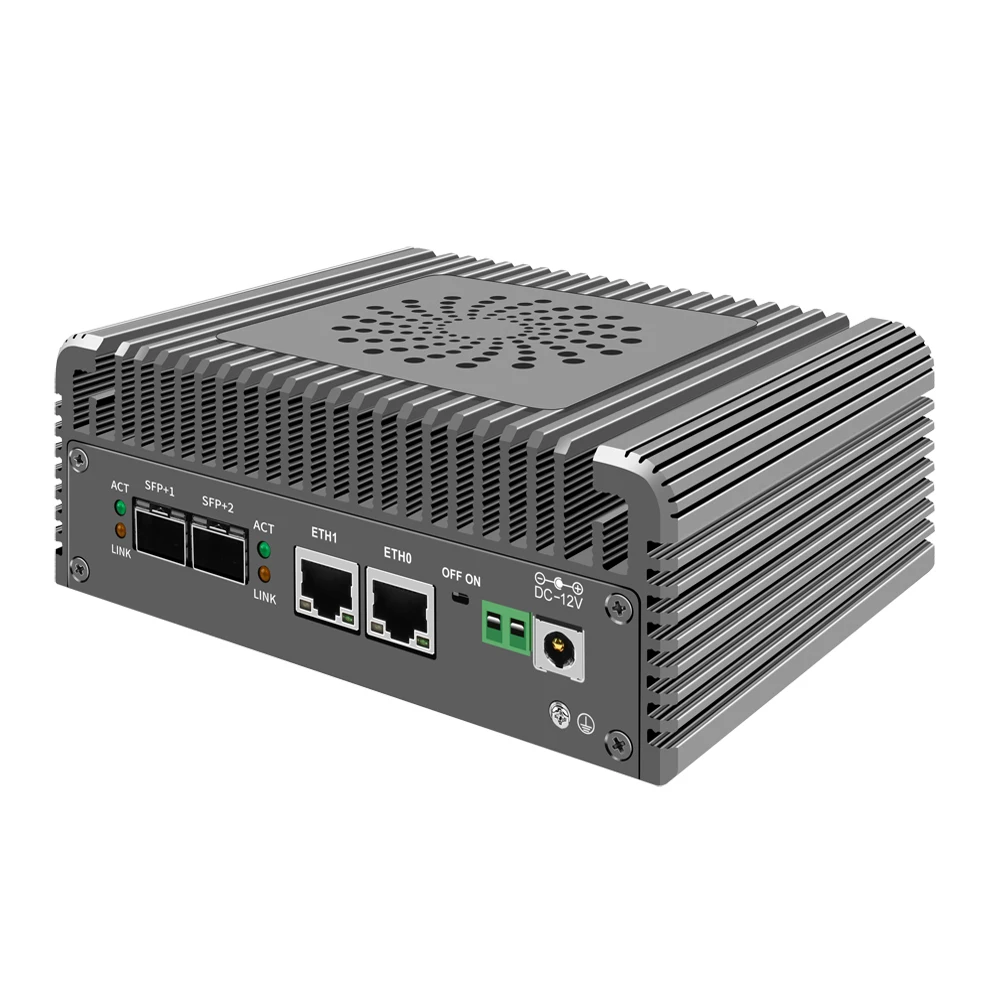 Mini PC sin ventilador Intel i3 N305 N100 de 12. ª generación, 2x10G SFP + 2 x i226-V, 2,5G LAN, ordenador Win11 EX-SI, 2x2 x NVMe HD DDR5, enrutador suave