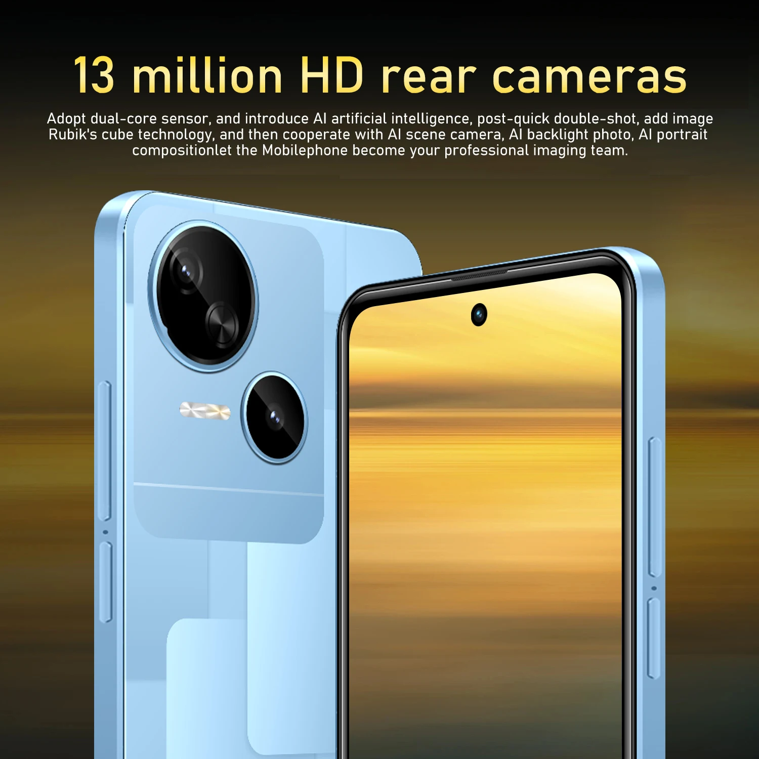 FUFFI Spark 10 Smartphone Cellphone Android 12 6.56 inch Screen,4+32GB 5+13MP Mobile Phone 3100mAh For Google Play Store Phone