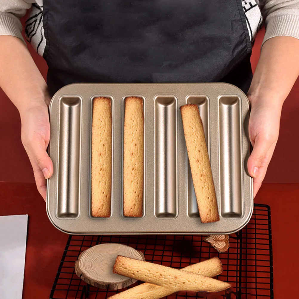 

2Pcs Long Strips Baking Mold Metal Cake Mould for Finger Biscuits Fondant DIY Baking Tool Household Kitchen