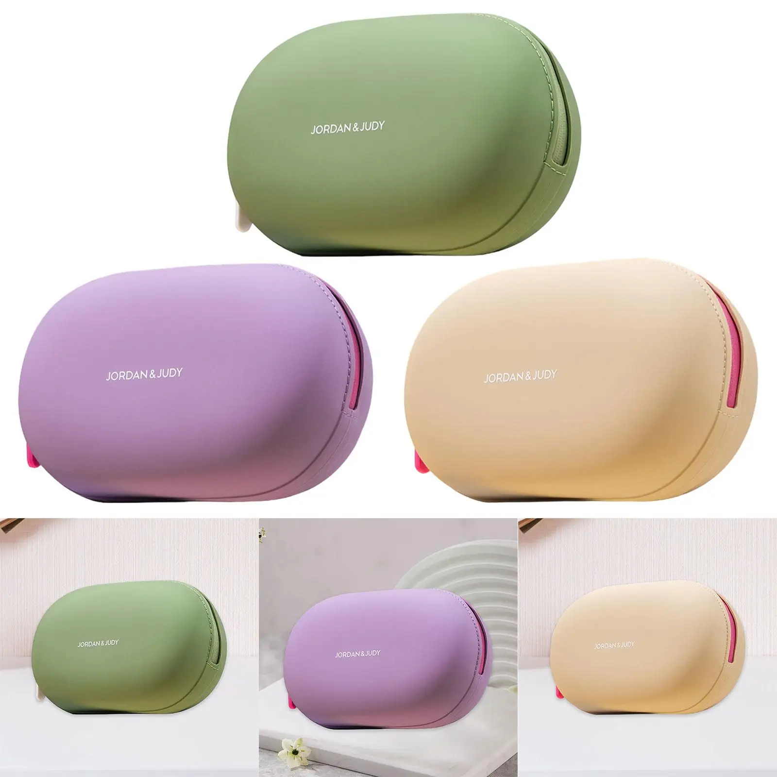 حقيبة مكياج من السيليكون للنساء والفتيات مقاومة للماء للسفر في صالة الألعاب الرياضية #3