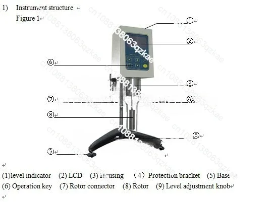 For Glue , Ink & Cream NDJ-8S Digital LCD Rotary  Viscosity  Meter