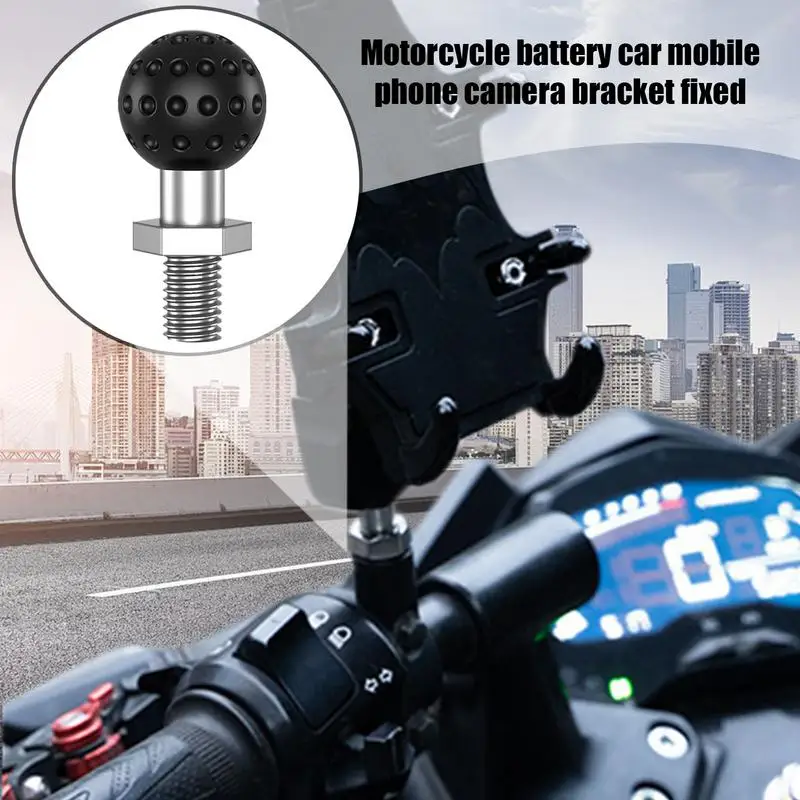 

Адаптер с шаровой головкой, зеркало заднего вида, шаровая головка, нескользящие аксессуары для мотоциклов, водонепроницаемый монтажный кронштейн для экшн-камеры