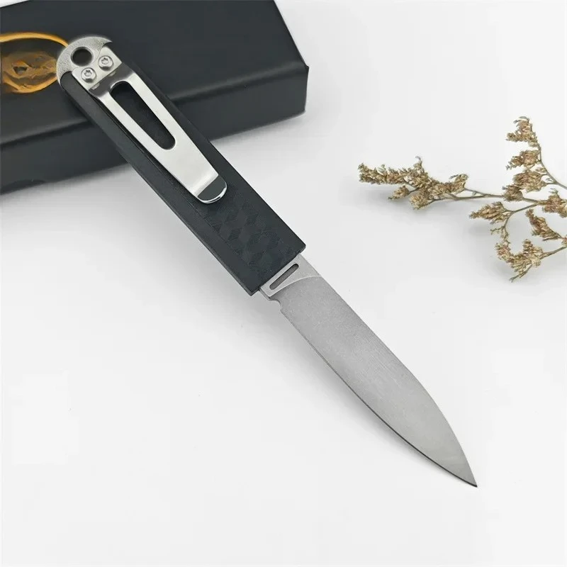 Portable Straight-bladed Knife with 440C Blade Nylon Fiber Handle Compact Durable and Multi-functional Camping Knife Men's Gifts