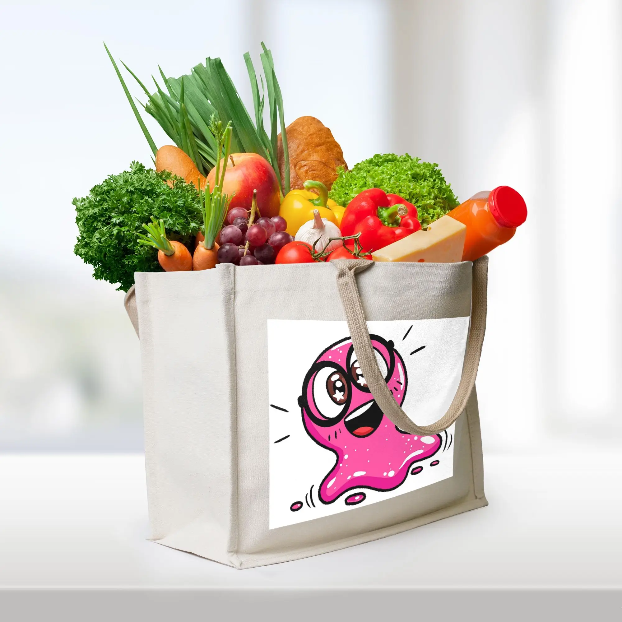 

Сумки для покупок Super Slick Slime Sam, холщовая сумка-тоут, женская сумка-тоут, дорожная сумка