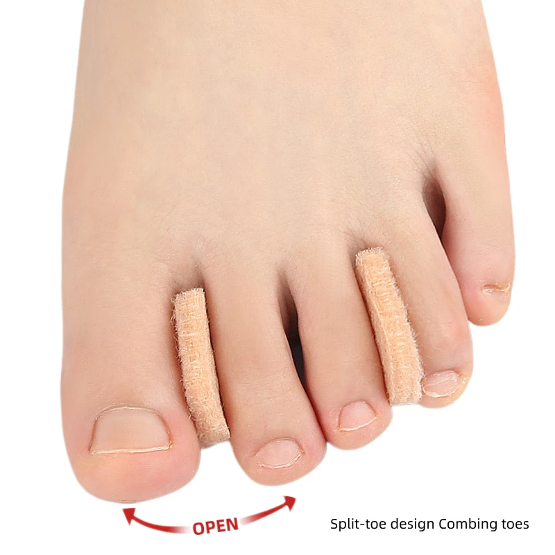 

50Pieces Feet Care Fingers Toe Splitter Separators Hallux Valgus Bunion Straightener Bunion Protector Corrector For Daily Use