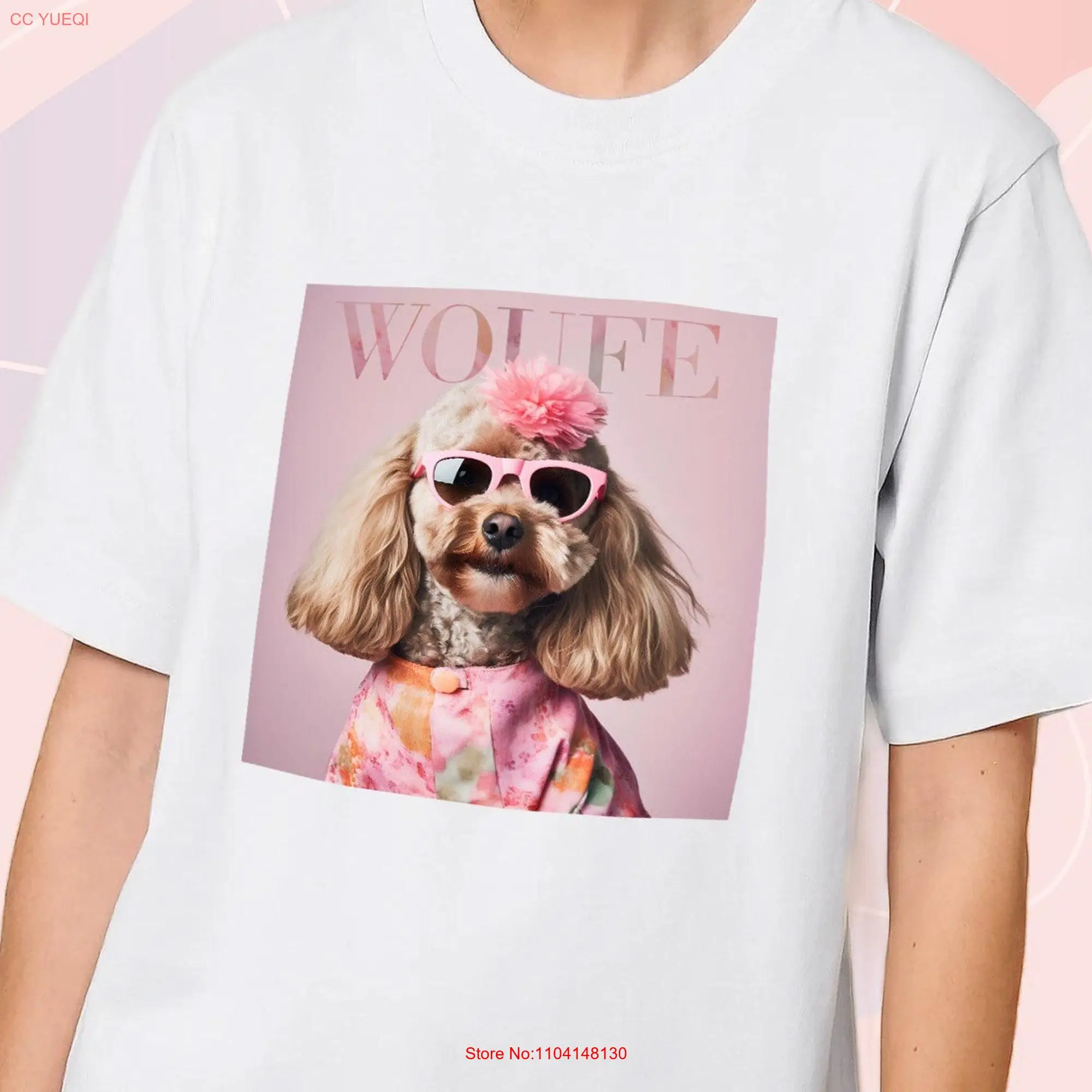 Fashion Cockapoo print t shirt gift lovers art Mom Teddy bear Blaster DOGAILAND long or short sleeves