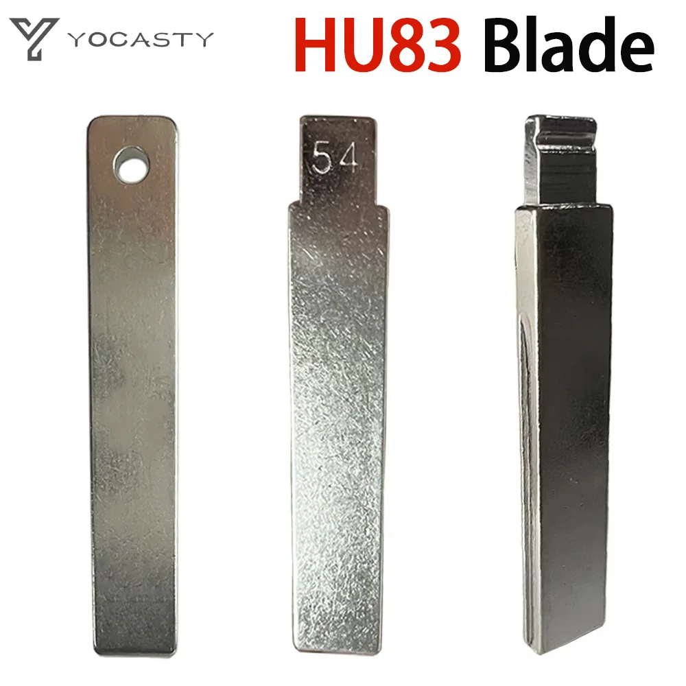 5pcs 54# HU83 Blanks Metal Uncut Blank Flip Remote Key Blade For Citroen Peugeot 407 For Keydiy KD Xhorse VVDI JMD