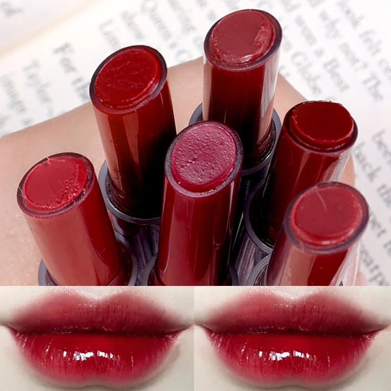 Waterproof Non-stick Cup Solid Lip Gloss Colour Rendering Long Lasting Moisturizing Watery Nude Red Lipstick Pen Makeup Cosmetic