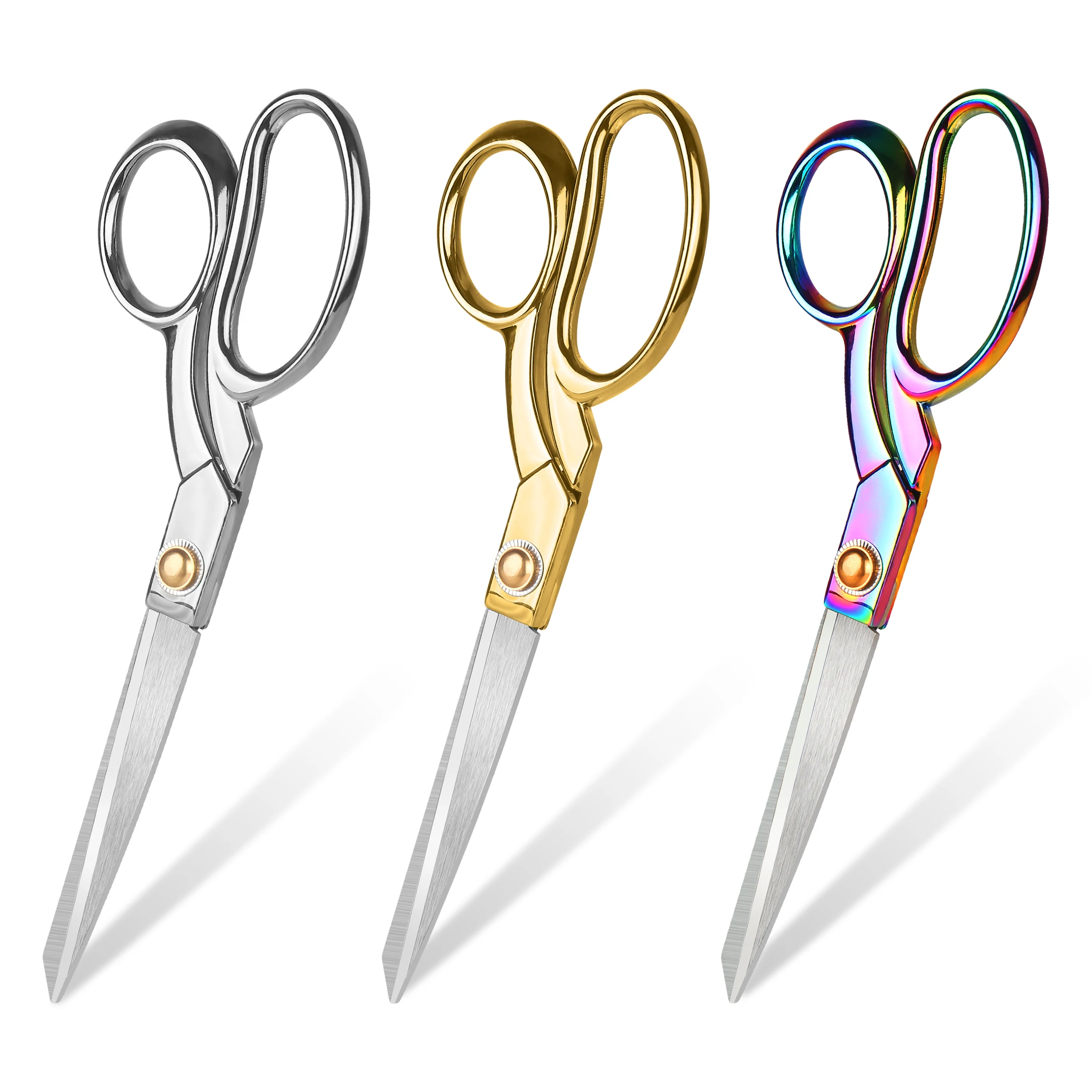 

Sewing Scissors, Dressmaker's Fabric Scissors, Stainless Steel Shears, Sharp Knife Edge Fabric Heavy Duty Tailor Scissors