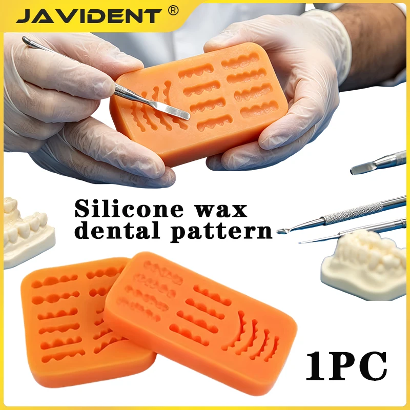 1Pcs Dental Silicone Wax Mold Porcelain Teeth Missing Inverted Mold Rubber Molding Wax Disc Dentures Laboratory Use Dental Tool
