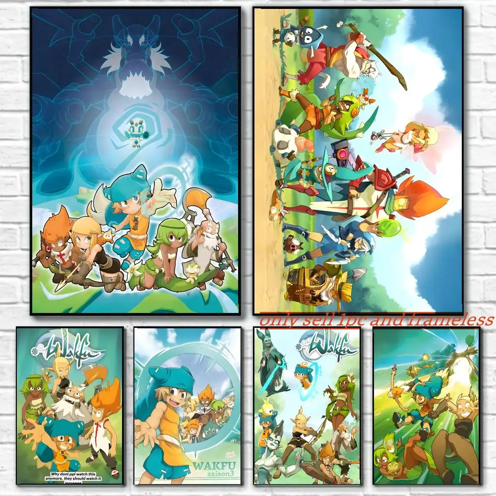 MMORPG Game Internet W-Wakfu Poster HD Poster Wall Art interior Hallway Home Decoration Holiday Gifts
