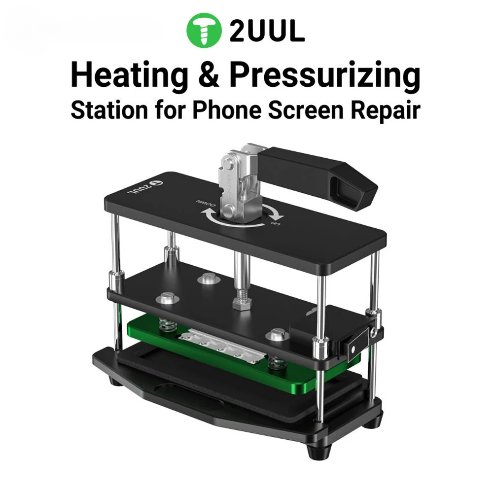 2UUL DA05 Heating & Pressurizing Station for Phone LCD Screen Repair Platform Fixing Maintenance Cover Plate Pressure Retaining