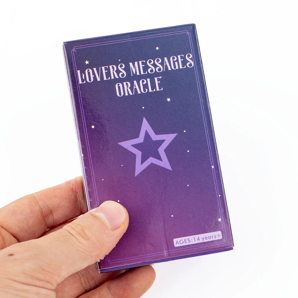 Hot Sale Lovers Oracle 64-Card Deck  English Divination Cards for Love Guidance & Relationship Visions  Compact 10.3x6cm Board