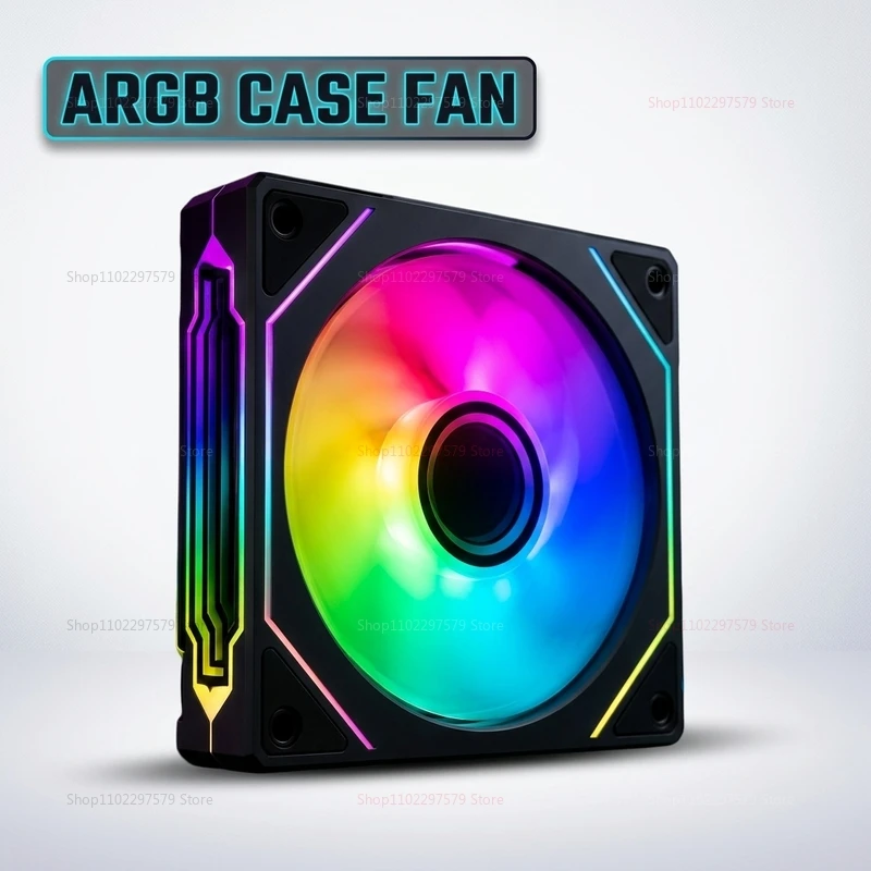 

Prism 5 Pro 120mm PC Case Fan 5V ARGB Silent PWM Cooling Fan Temperature Control for Computer Case Radiator Cooling System