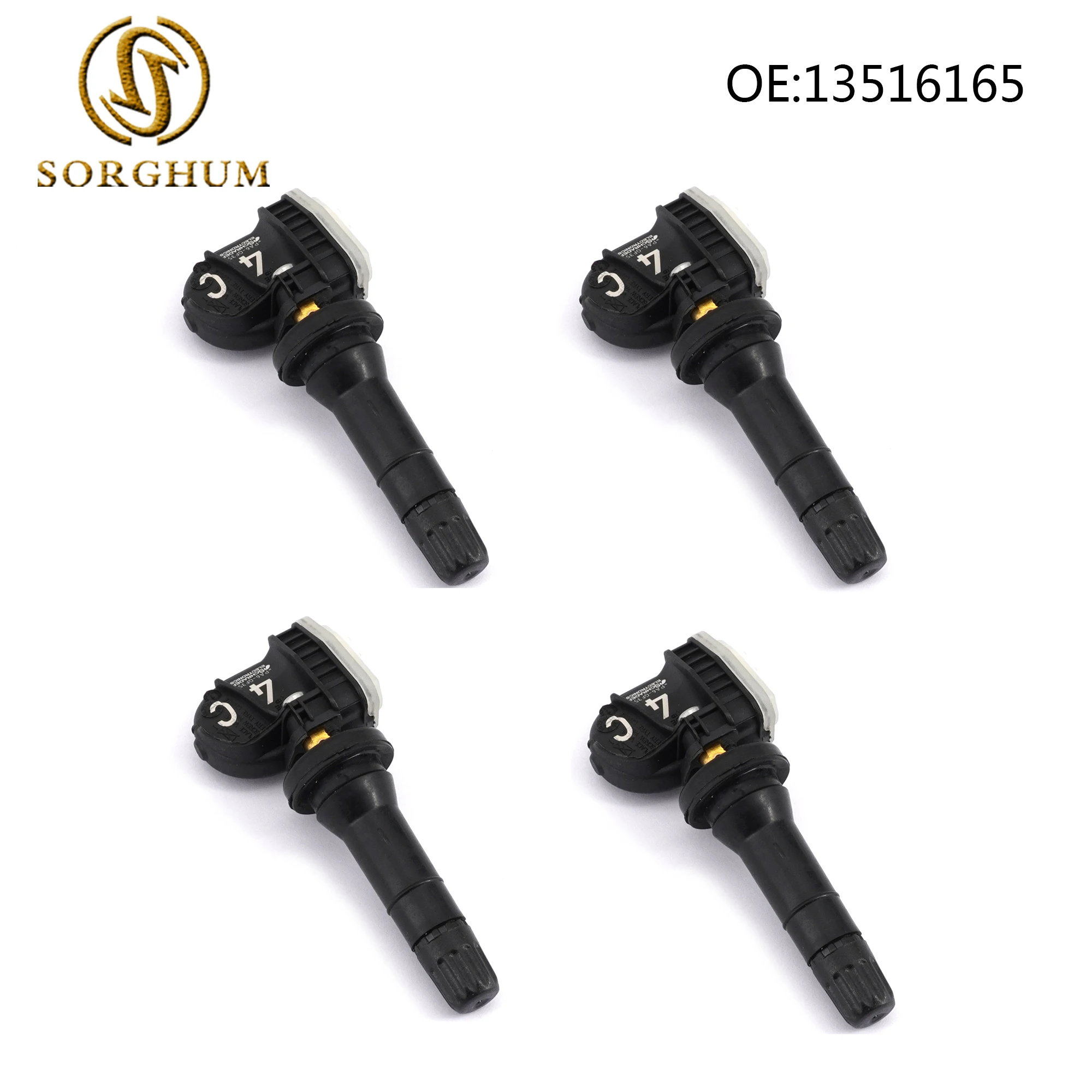 SORGHUM – capteur TPMS de pression des pneus, pour Cadillac XT6 XT4 XT5 Cruze Traverse 2019 2025 13516165 13522629 13506028, 4 pièces