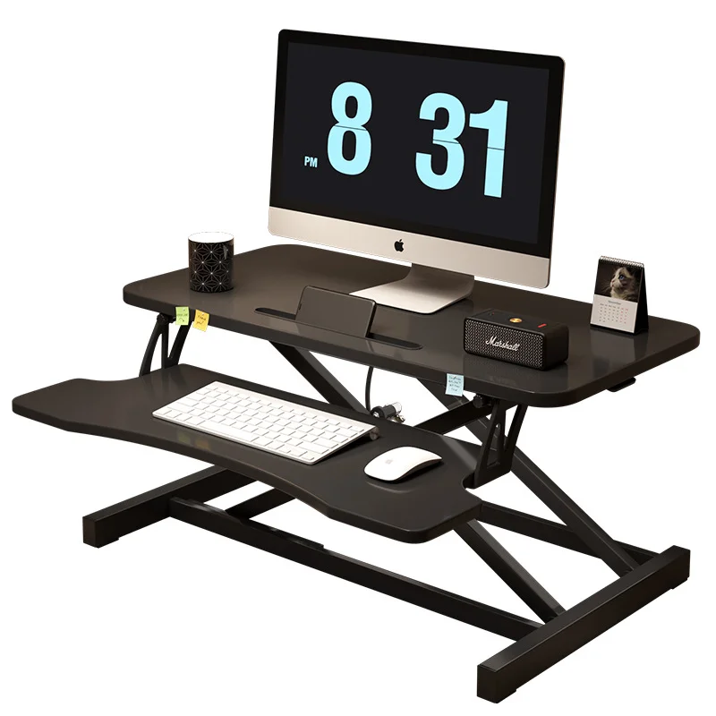 High Quality Wood Panel Laptop Table Modern Design Adjustable Desktop Folding Desk for Home Office 2 Color Options