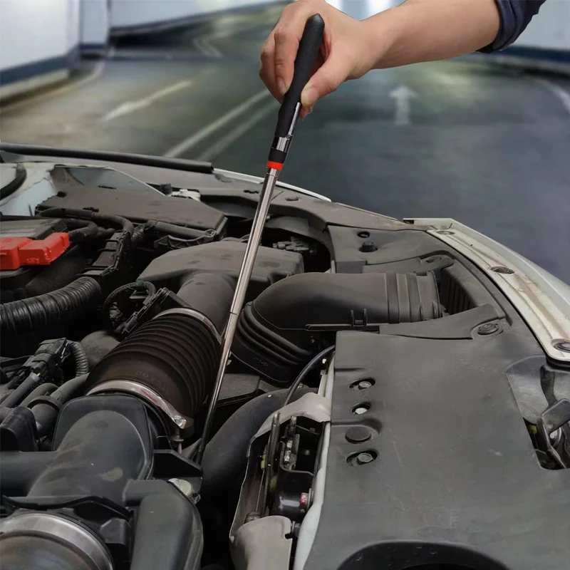 1.5LB~20LB Telescoping Magnetic Pick Up Tool Extend 495~795mm Telescopic Magnet Stick Wand For Sink Drains Mechanic Automotive