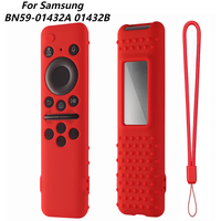 For Samsung BN59-01432A 01432B Remote Control Silicone Protective Case Shockproof Anti-Slip Smart TV Soft Sleeve with Lanyard