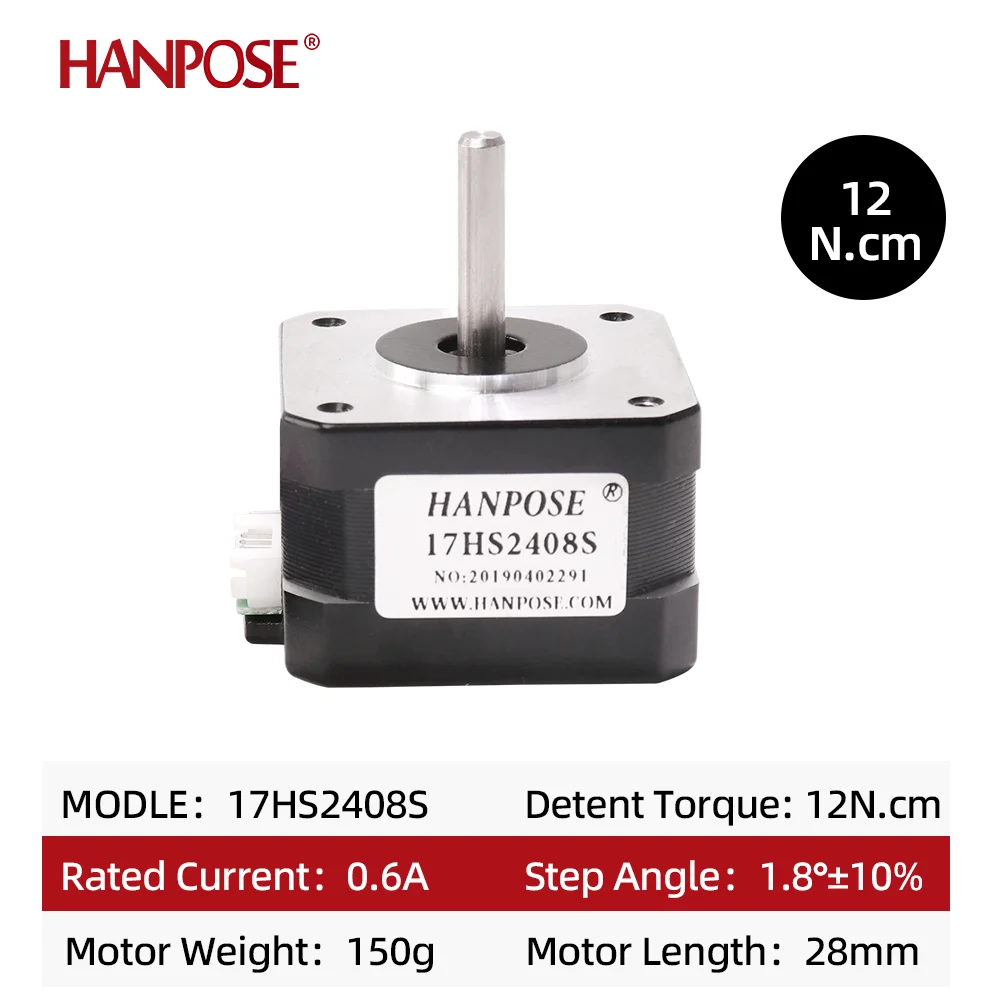 3PCS Nema17 Stepper Motor 12N.CM 17HS2408S 4-lead With DuPont Line 0.6A CNC Laser Grind Foam Plasma 3D Printer 42 Stepper Motor