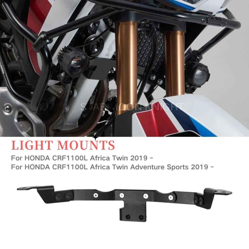 

Fog Light Bracket For Honda Africa Twin CRF1100L CRF1100 L Adventure Sports 2019- Light Mounts Spotlight Spot Light Holder