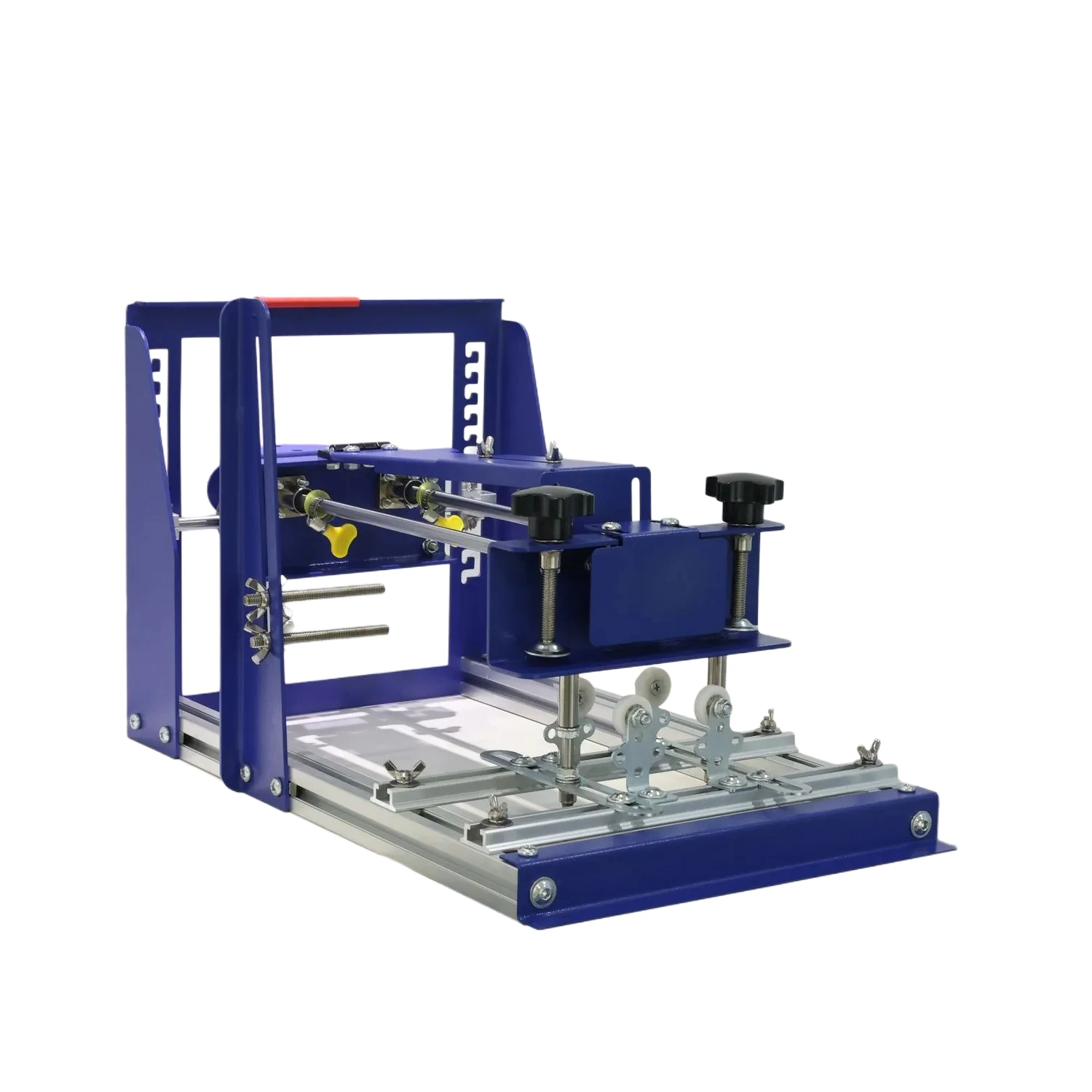 DL-qm-001 Manual Curved Screen Printer Push-pull Structure Cylindrical Conical Product Printing Plastic Glass Metal Packaging