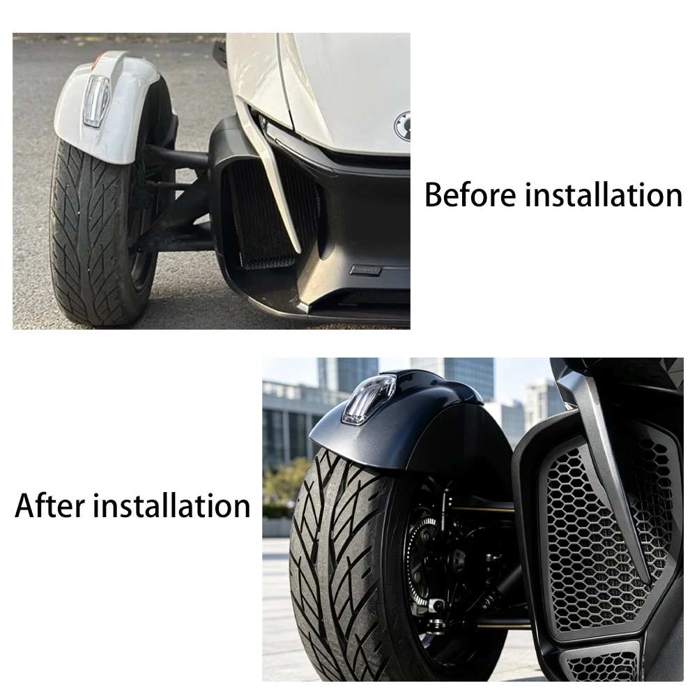 New Magnetic Radiator Side Grille Inserts Motorcycle Parts For Can-Am Spyder RT/RT-L 2020-2026 Black & Silver Color Optional
